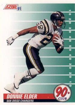 #324 Donnie Elder - San Diego Chargers - 1991 Score Football