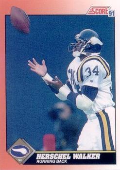 #348 Herschel Walker - Minnesota Vikings - 1991 Score Football