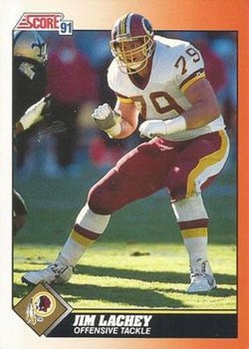 #360 Jim Lachey - Washington Redskins - 1991 Score Football