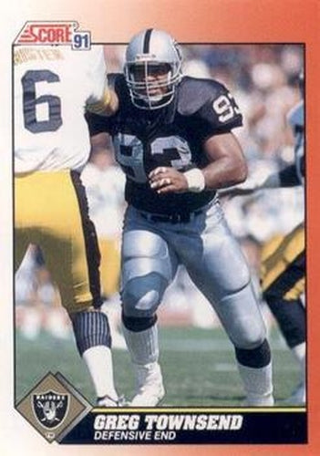 #361 Greg Townsend - Los Angeles Raiders - 1991 Score Football