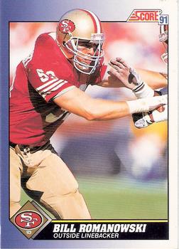 #36 Bill Romanowski - San Francisco 49ers - 1991 Score Football