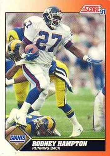 #378 Rodney Hampton - New York Giants - 1991 Score Football