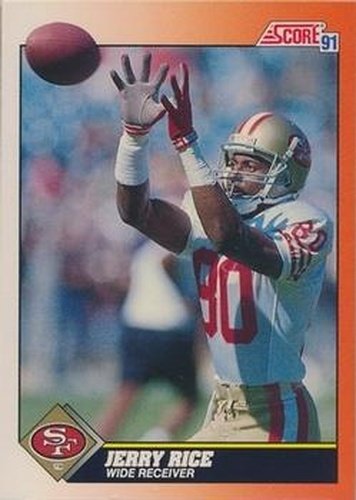 #380 Jerry Rice - San Francisco 49ers - 1991 Score Football
