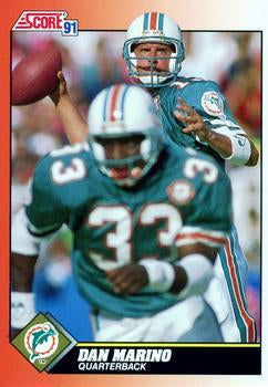 #385 Dan Marino - Miami Dolphins - 1991 Score Football