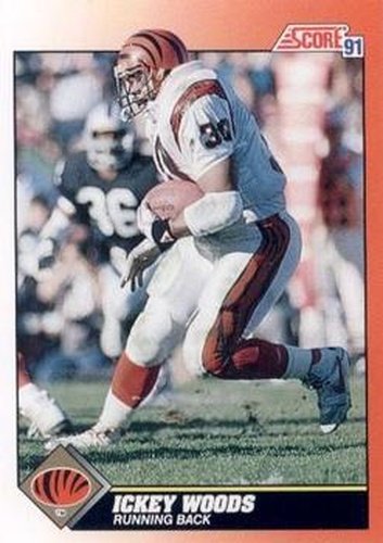 #393 Ickey Woods - Cincinnati Bengals - 1991 Score Football