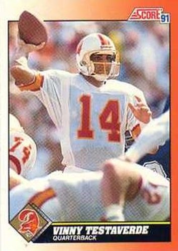 #398 Vinny Testaverde - Tampa Bay Buccaneers - 1991 Score Football