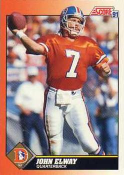 #410 John Elway - Denver Broncos - 1991 Score Football