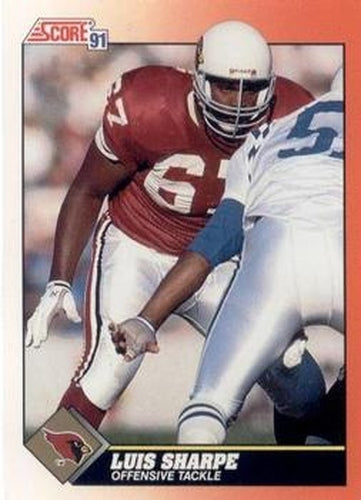 #412 Luis Sharpe - Phoenix Cardinals - 1991 Score Football