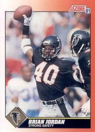 #417 Brian Jordan - Atlanta Falcons - 1991 Score Football
