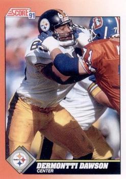 #423 Dermontti Dawson - Pittsburgh Steelers - 1991 Score Football