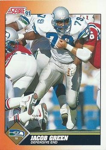 #424 Jacob Green - Seattle Seahawks - 1991 Score Football