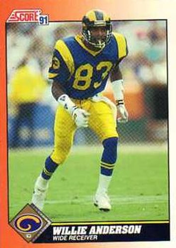 #425 Willie Anderson - Los Angeles Rams - 1991 Score Football