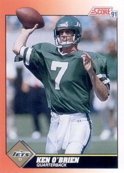 #428 Ken O'Brien - New York Jets - 1991 Score Football