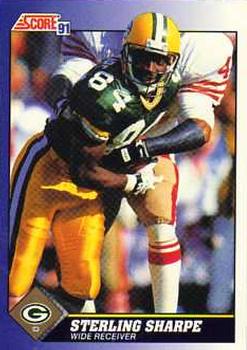 #42 Sterling Sharpe - Green Bay Packers - 1991 Score Football