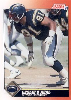#432 Leslie O'Neal - San Diego Chargers - 1991 Score Football