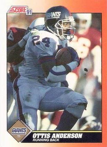 #433 Ottis Anderson - New York Giants - 1991 Score Football