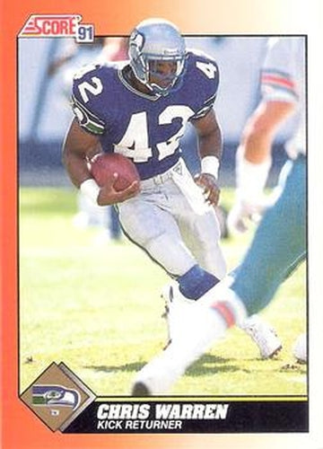 #439 Chris Warren - Seattle Seahawks - 1991 Score Football