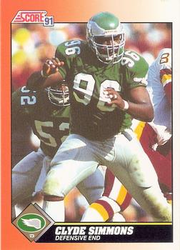 #446 Clyde Simmons - Philadelphia Eagles - 1991 Score Football