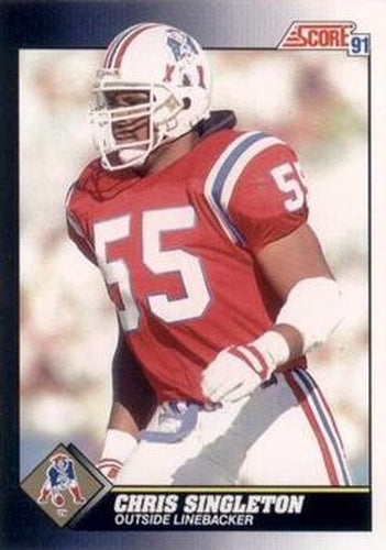 #459 Chris Singleton - New England Patriots - 1991 Score Football