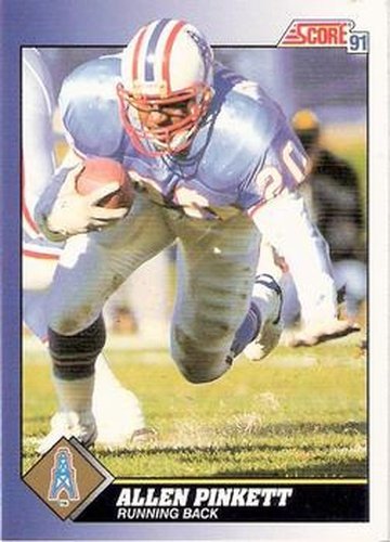 #45 Allen Pinkett - Houston Oilers - 1991 Score Football