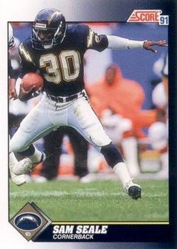 #473 Sam Seale - San Diego Chargers - 1991 Score Football