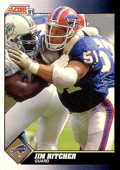 #474 Jim Ritcher - Buffalo Bills - 1991 Score Football