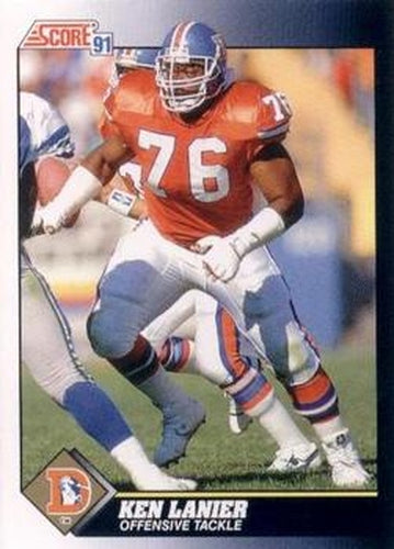 #477 Ken Lanier - Denver Broncos - 1991 Score Football