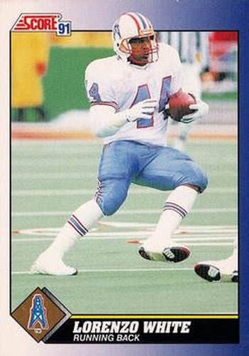#48 Lorenzo White - Houston Oilers - 1991 Score Football
