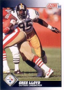 #491 Greg Lloyd - Pittsburgh Steelers - 1991 Score Football