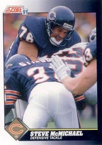 #492 Steve McMichael - Chicago Bears - 1991 Score Football