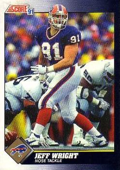 #493 Jeff Wright - Buffalo Bills - 1991 Score Football