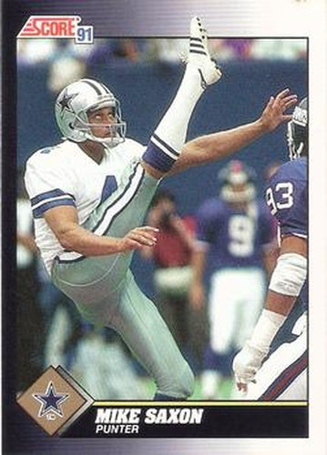 #508 Mike Saxon - Dallas Cowboys - 1991 Score Football
