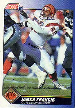 #50 James Francis - Cincinnati Bengals - 1991 Score Football