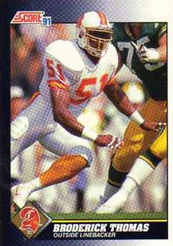 #510 Broderick Thomas - Tampa Bay Buccaneers - 1991 Score Football