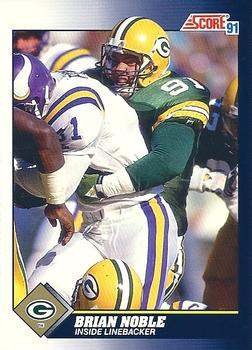 #520 Brian Noble - Green Bay Packers - 1991 Score Football