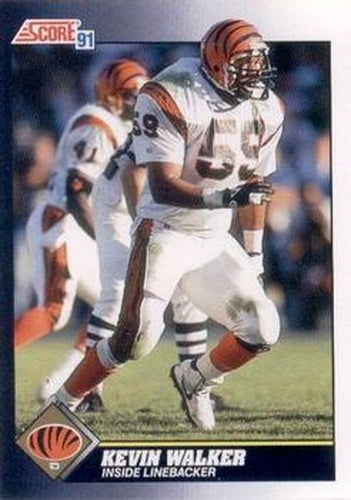 #523 Kevin Walker - Cincinnati Bengals - 1991 Score Football
