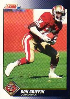 #535 Don Griffin - San Francisco 49ers - 1991 Score Football