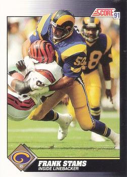 #540 Frank Stams - Los Angeles Rams - 1991 Score Football