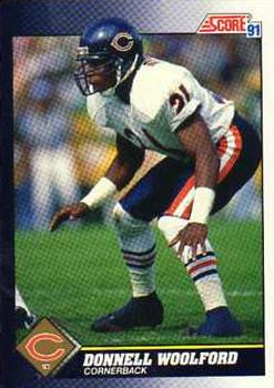 #548 Donnell Woolford - Chicago Bears - 1991 Score Football