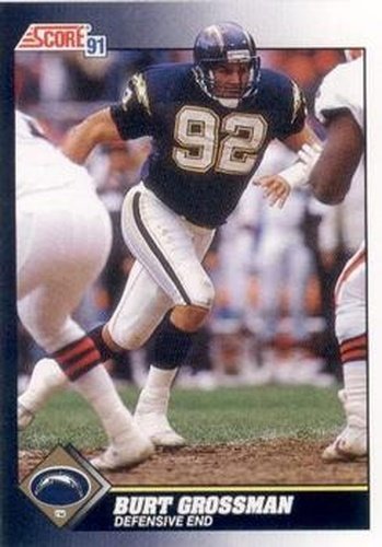 #551 Burt Grossman - San Diego Chargers - 1991 Score Football