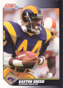 #554 Gaston Green - Los Angeles Rams - 1991 Score Football