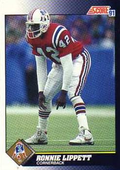 #557 Ronnie Lippett - New England Patriots - 1991 Score Football