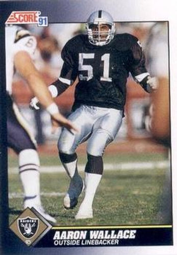 #562 Aaron Wallace - Los Angeles Raiders - 1991 Score Football