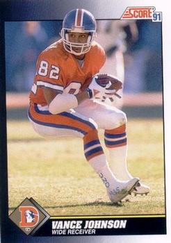 #563 Vance Johnson - Denver Broncos - 1991 Score Football