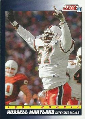 #565 Russell Maryland - Dallas Cowboys - 1991 Score Football
