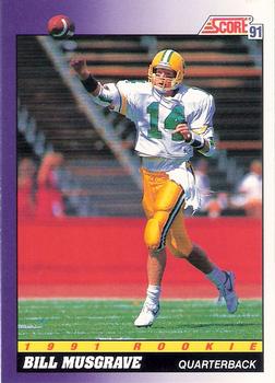 #569 Bill Musgrave - Oregon Ducks / Dallas Cowboys - 1991 Score Football