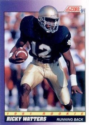 #575 Ricky Watters - Notre Dame Fighting Irish / San Francisco 49ers - 1991 Score Football