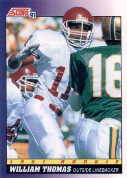 #585 William Thomas - Texas A&M Aggies / Philadelphia Eagles - 1991 Score Football