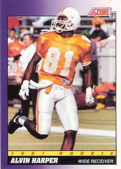#589 Alvin Harper - Tennessee Volunteers / Dallas Cowboys - 1991 Score Football