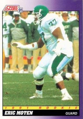 #593 Eric Moten - Michigan State Spartans / San Diego Chargers - 1991 Score Football